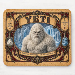 Yeti, Vintage-Zirkus-Monster Mousepad