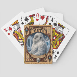 Yeti, Vintage Zirkusmonster Spielkarten