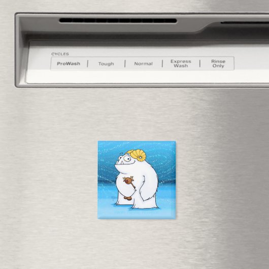 Yeti (Weihnachten) Magnet (In Situ (Geschirrspüler))