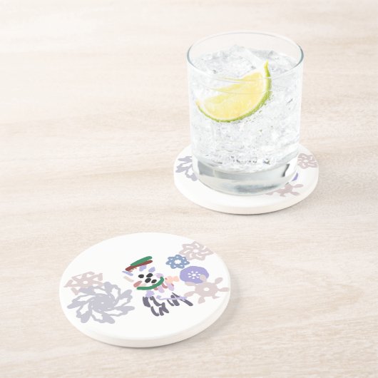 Yeti winter fun getränkeuntersetzer (Seite)