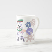 Yeti winter fun porzellantasse (Vorderseite Rechts)