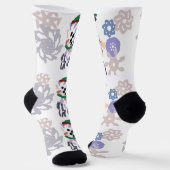 Yeti winter fun socken (Gewinkelt)