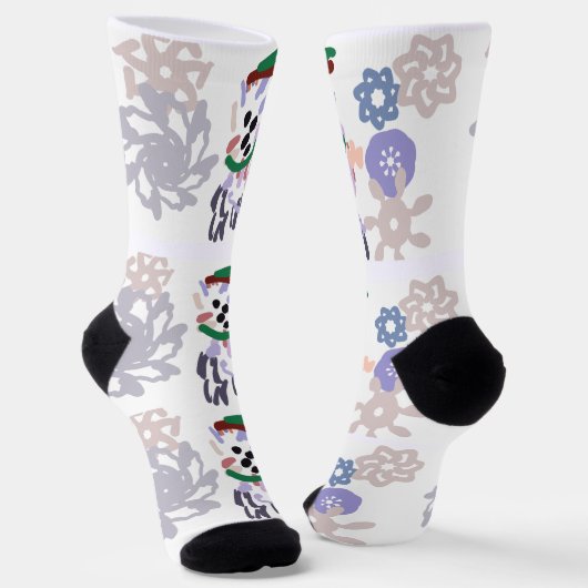 Yeti winter fun socken (Gewinkelt)