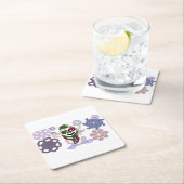 Yeti winter rock rechteckiger pappuntersetzer (Vor Ort)