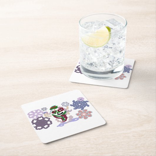 Yeti winter rock rechteckiger pappuntersetzer (Vor Ort)