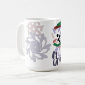 Yeti Winter Spaß Kaffeetasse (Vorderseite Links)