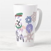 Yeti Winter Spaß Milchtasse (Rechte Ecke)