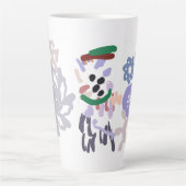 Yeti Winter Spaß Milchtasse (Vorderseite)
