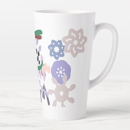 Yeti Winter Spaß Milchtasse (Rechts)