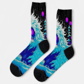 Yeti Winter Wonderland Socken (Linkes Detail)