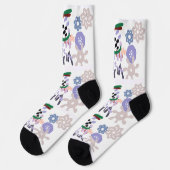 Yeti Winterfreude Socken (Linkes Detail)