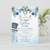 Yeti zum Party Einladung (Stehend Vorderseite)