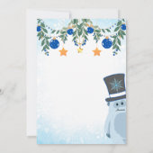 Yeti zum Party Einladung (Rückseite)