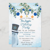 Yeti zum Party Einladung (Vorne/Hinten)