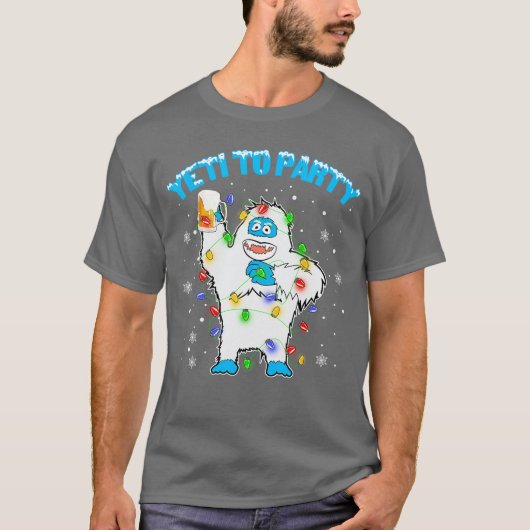 Yetio Party Funny Beer Drinking Xmas 2021 friends T-Shirt (Vorderseite)