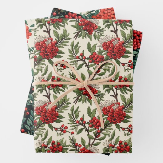 Yew Berry Geschenkpapier Set (Beispiel)