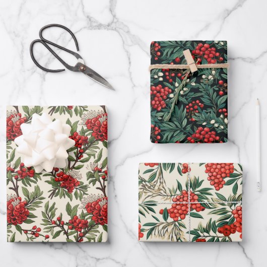 Yew Berry Geschenkpapier Set (Vorderseite)