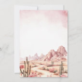 Yew haw Cowgirl Rodeo Wild West Ranch 5. Geburtsta Einladung (Rückseite)