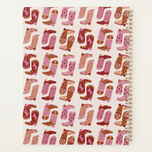 Yew Haw Cowgirl Soft Cover Planner Planer (Rückseite)