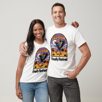 Yew Haw endlich remüde Dancing Cowboy Raven T-Shirt