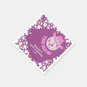 Yew Haw Lila Disco Cowgirl Rodeo Geburtstag Serviette (Ecke)