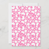 Yew Haw Pink Disco Cowgirl Rodeo Birthday Einladung (Rückseite)