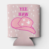 Yew Haw Western Rodeo Cowboy Hat Blush Pink Dosenkühler (Rückseite)