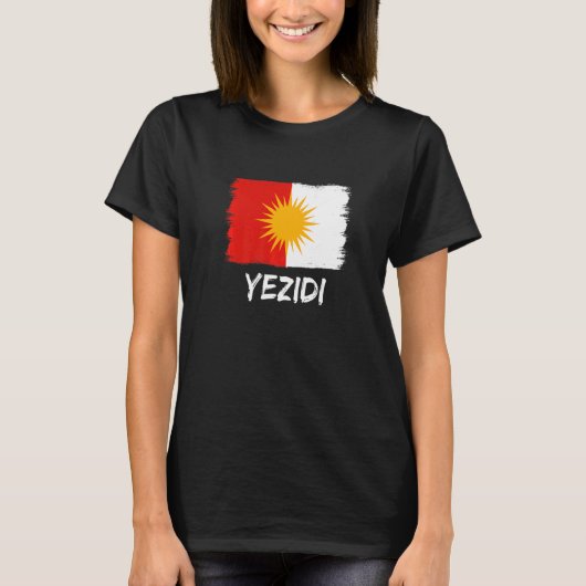 Yezidi Flag Ezidi T-Shirt (Vorderseite)