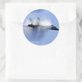 yf-22 raptor runder aufkleber (Tasche)