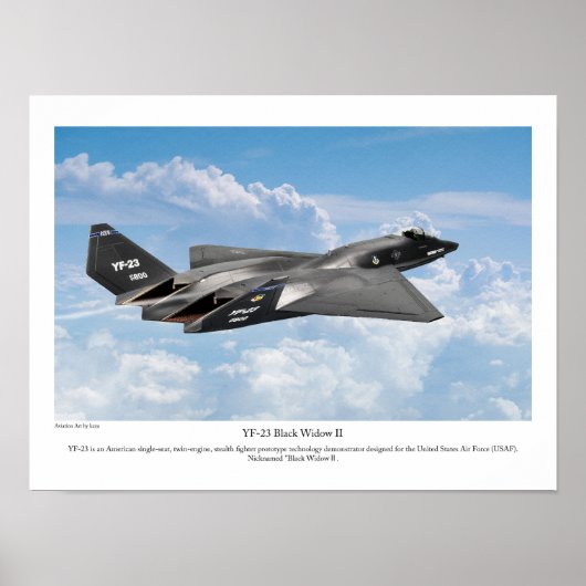 YF-23 Black Widow II Poster (Vorne)