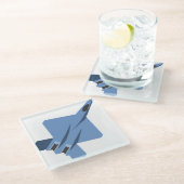 YF-23 Black Widow II Untersetzer (Schrägansicht)