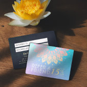 YGA Meditation Instructor Referenz Gold Mandala Empfehlungskarte