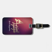 YGA Meditation Pilates Fitness Instructor Gepäckanhänger (Vorderseite horizontal)