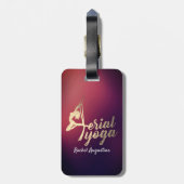 YGA Meditation Pilates Fitness Instructor Gepäckanhänger (Rückseite vertikal)