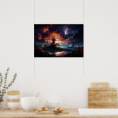 Yggdrasil am Weltenende Poster (Küche)