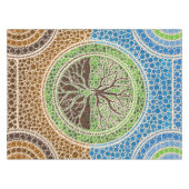 Yggdrasil- Baum der Leben Punkt-Kunst #1 Tischdecke (Vorderseite (Horizontal))