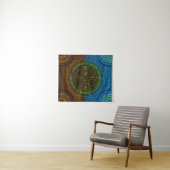 Yggdrasil- Baum der Leben Punkt-Kunst #2 Wandteppich (Beispiel (Horizontal))