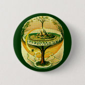 Yggdrasil, Baum des Lebens Button (Vorderseite)