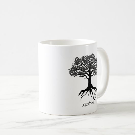 Yggdrasil Baum des Lebens Kaffeetasse (VorderseiteRechts)