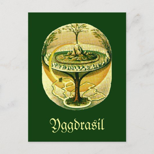 Yggdrasil, Baum des Lebens Postkarte (Vorderseite)