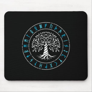 Yggdrasil Baum des Lebens Wikinger Runen Nordische Mousepad