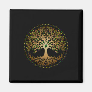 Yggdrasil, Celtic, Tree, Life, Norse, Mythologie, Magnet