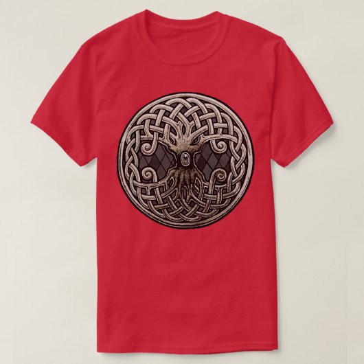 Yggdrasil Celtic Viking World Tree of Life T-Shirt (Design vorne)