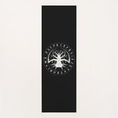 Yggdrasil Circle Runes Yoga Matte (Vorderseite)