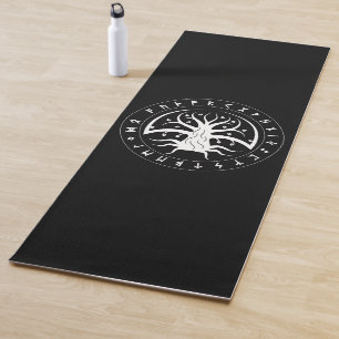 Yggdrasil Circle Runes Yoga Matte