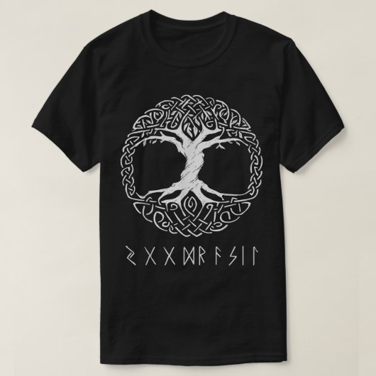 Yggdrasil Der Baum des Lebens T-Shirt (Design vorne)