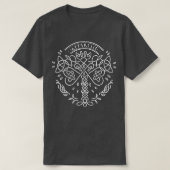 Yggdrasil Der keltische Baum des Lebens T-Shirt (Design vorne)