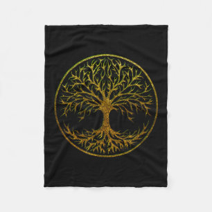 Yggdrasil, keltischer Baum des Lebens, nordische M Fleecedecke