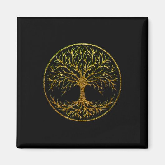 Yggdrasil, keltischer Baum des Lebens, nordische M Magnet (Vorne)