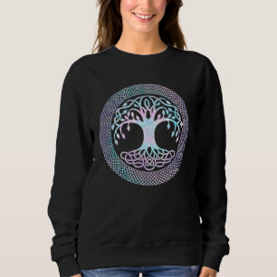 Yggdrasil keltischer Lebensbaum Tie Dyed nordische Sweatshirt